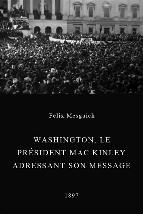 Washington, le président McKinley adressant son message au peuple-watch