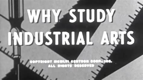 Why Study Industrial Arts-watch