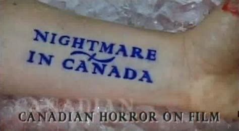 Nightmare in Canada: Canadian Horror on Film-watch