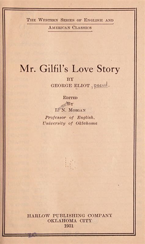 Mr. Gilfil's Love Story-watch