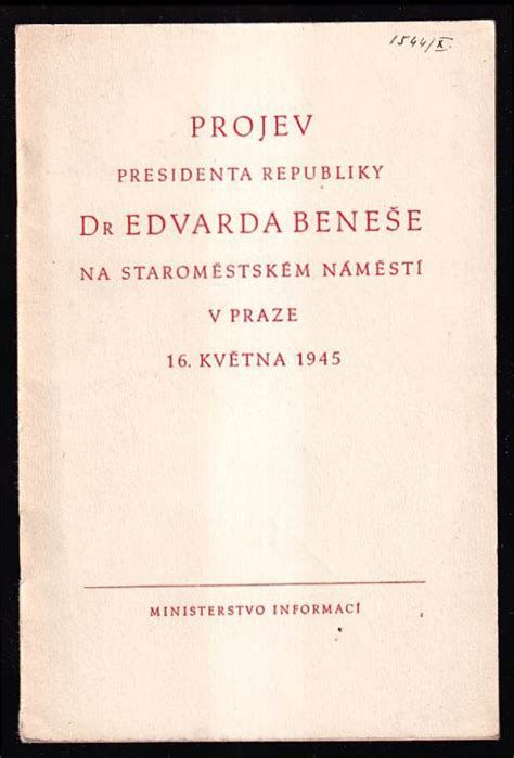 Návrat presidenta dr. Edvarda Beneše do Prahy 16. května 1945-watch