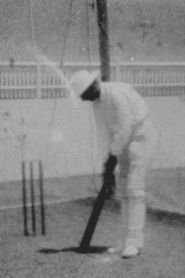 Prince Ranjitsinhji Practising Batting in the Nets 